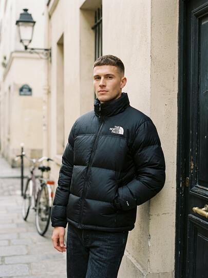 The North Face جاكيت رجالي نوبتس ريترو 1996 باللون الأسود