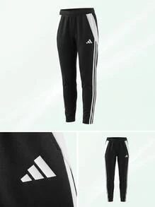 Adidas Teen Girls Pants Durable Comfortable Versatile Daily Weekend Training Black IJ7667 - Black / White - View 6