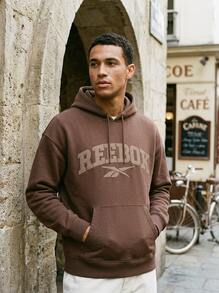 Reebok Men's Sports & Outdoor Hoodies Cozy Breathable Easy To Match Sports Commuting Outing Brown 100240371 - 棕色 - 查看 1