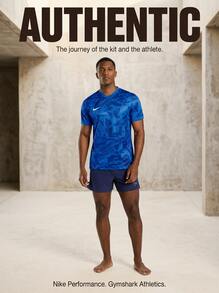 Nike Men's Sports Tees & Tanks Stretchy Soft Durable Training Vacation School Blue FZ9332-463 - Royal Blue - View 2