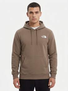 The North Face Heritage Patch Pullover Hoodie Men's Sports & Outdoor Hoodies Stretchy Comfortable Cozy Training Daily Outdoor Brown NF0A89FA-E1Q1 - 棕色 - 查看 4