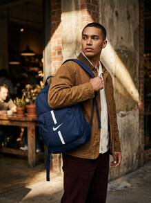 Nike Outdoor Lightweight Backpack Portable Lightweight Adjustable Strap Outdoor Weekend School Blue DA2571-411 - Black-blue - View 2