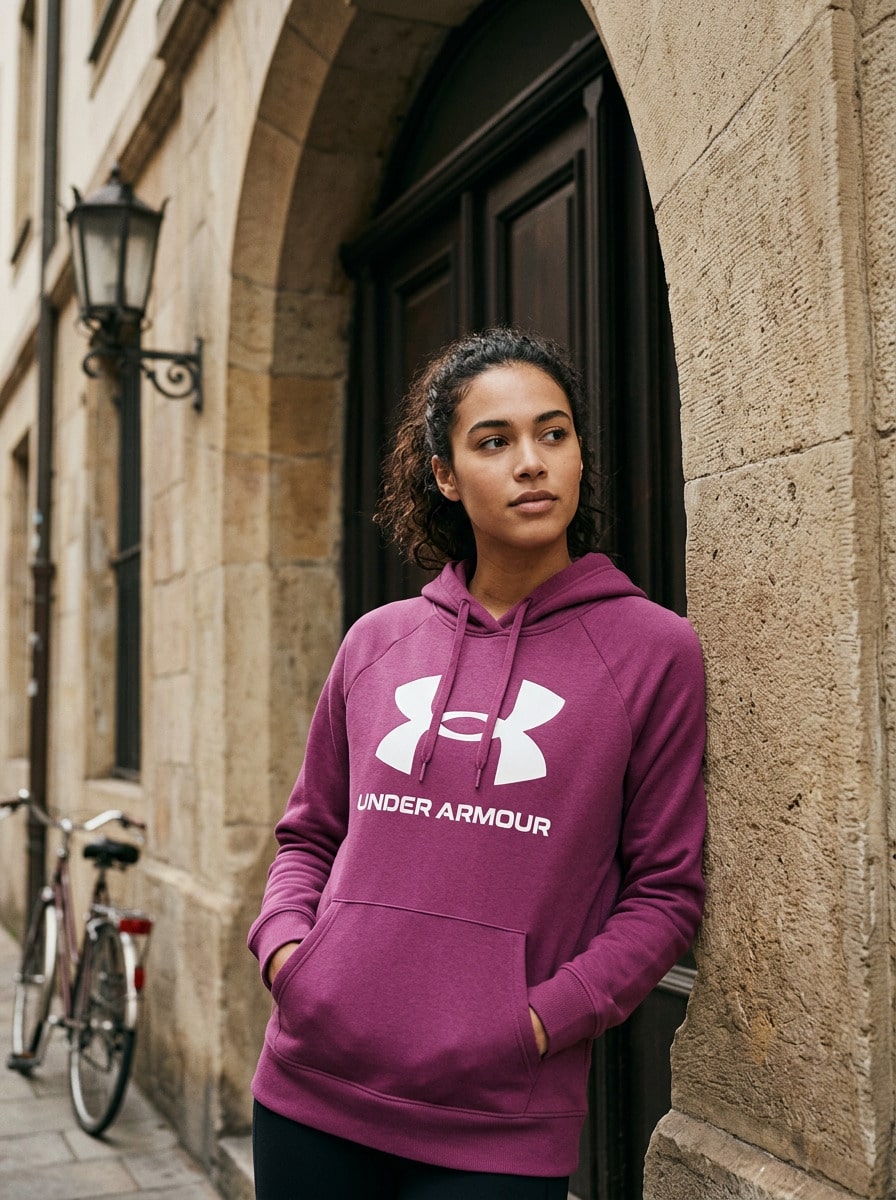 Under Armour UA Sports Sweatshirts Breathable Easy To Match Classic Fit Training Daily Outdoor Pink 6003710-659 - Fuchsia Dusk /  / Iridescent - Ver 1