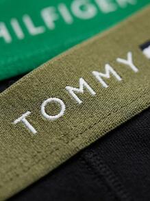 TOMMY HILFIGER UNDERWEAR Men's Trunks Durable Elastic Waist Classic Fit Weekend Training Daily UM0UM03890-0YY - Arm Grn/Prp Nvy/Nov Grn - 查看 7