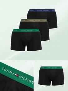 TOMMY HILFIGER UNDERWEAR Men's Trunks Durable Elastic Waist Classic Fit Weekend Training Daily UM0UM03890-0YY - Arm Grn/Prp Nvy/Nov Grn - 查看 6