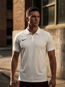 Nike بارك 26 بولو رجالي رياضي أبيض - أبيض - مشاهدة 1