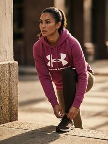Under Armour UA Sports Sweatshirts Breathable Easy To Match Classic Fit Training Daily Outdoor Pink 6003710-659 - Fuchsia Dusk /  / Iridescent - Ver 2
