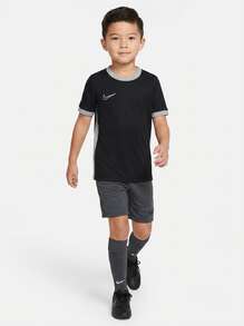 Nike ملابس علوية كم قصير للشباب 25 من نوع Dri-FIT Academy باللون الأسود - الأسود - مشاهدة 4