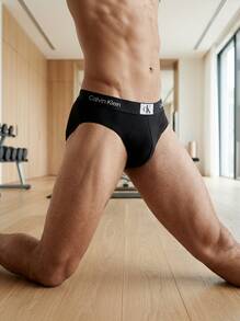 Calvin Klein CK UNDERWEAR Men's Classic Fit Easy To Match Soft Travel Sports Office 000NB3402A-UB1 - nero - Visualizzare 6