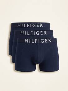 TOMMY HILFIGER UNDERWEAR Men's Trunks Soft Stretchy Quick-Dry Office Weekend Training UM0UM03885-DW5 - Ptch Blu/Ptch Blu/Ptch Blu - View 2