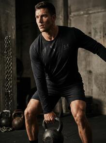 Under Armour SPORTSTYLE Men's Quick-Dry Skin-Friendly Stretchy Outdoor Training Vacation Black 1329585-002 - Black /  / Pitch Gray - View 5