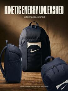 Nike Outdoor Lightweight Backpack Spacious Premium Versatile Outdoor Weekend School Navy DV0761-410 - Midnight Navy/Midnight Navy/White - View 5