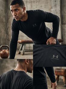 Under Armour SPORTSTYLE Men's Quick-Dry Skin-Friendly Stretchy Outdoor Training Vacation Black 1329585-002 - Black /  / Pitch Gray - View 4