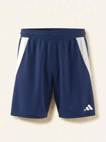 Adidas شورت تدريب 2 في 1 للرجال تيرو 24 باللون الأزرق الداكن - فريق أزرق بحري / أبيض - مشاهدة 2
