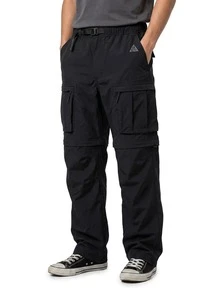 Nike 男款透氣舒適百搭日常健身長褲 黑色 DN3943-010 - 黑色/黑色/黑色/峰白 - 查看 1