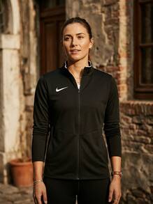 Nike Sports Jackets Comfortable Stretchy Versatile Sports Hiking Daily Black HM7252-010 - White - View 3