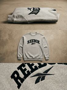 Reebok كنزة رياضية كلاسيكية للرجال رمادية - Ligt Grey - مشاهدة 5
