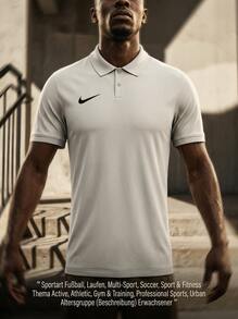 Nike بارك 26 بولو رجالي رياضي أبيض - أبيض - مشاهدة 5