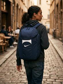 Nike Outdoor Lightweight Backpack Spacious Premium Versatile Outdoor Weekend School Navy DV0761-410 - Midnight Navy/Midnight Navy/White - View 4