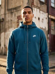 Nike Men's Sports & Outdoor Hoodies Breathable Easy To Match Classic Fit Outing Training Daily Blue FN3884-476 - Blue - View 2