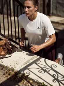Adidas Sports Tees & Tanks Versatile Lightweight Easy To Match Travel Daily Weekend White JH3693 - 白色 - 查看 6