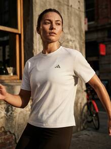 Adidas Sports Tees & Tanks Versatile Lightweight Easy To Match Travel Daily Weekend White JH3693 - 白色 - 查看 2