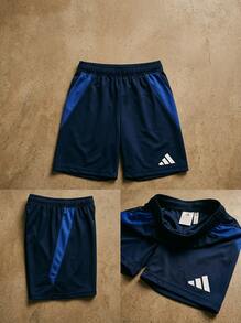 Adidas Kids' Comfortable Classic Fit Stretchy Beach Sports Weekend Blue IQ4778 - Navy Blue - View 4