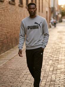 Puma Men's Moisture-Wicking Breathable Classic Fit Outing Gym Home 586680_ESS Pique Polo - Medium Gray Heather - View 3