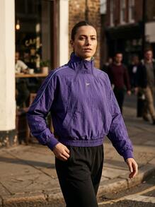 Reebok بلوزة نسائية بغطاء بنفسجي - الأرجواني - مشاهدة 2