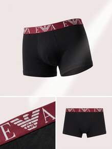 Emporio Armani Men's Trunks Versatile Comfortable Lightweight Weekend Training Daily EM000259-AF10778-M0035 - Red, black, white - View 5
