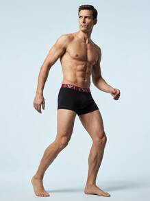 Emporio Armani Men's Trunks Versatile Comfortable Lightweight Weekend Training Daily EM000259-AF10778-M0035 - Red, black, white - View 7