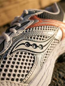 Saucony ProGrid Omni 9 Unisex Sneakers Breathable Versatile Sports Outdoor Running Daily School Black/Orange/White S70739-11 - Black/Orange/White - View 6