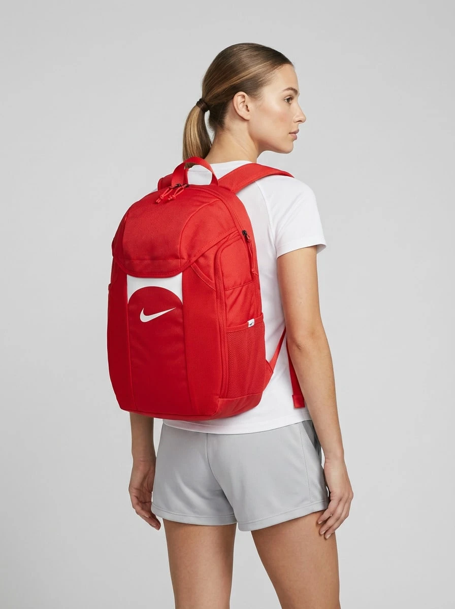 Nike Unisex Multi-Pocket Sturdy Waterproof School Travel Sports Red DV0761-657 - Red - View 1