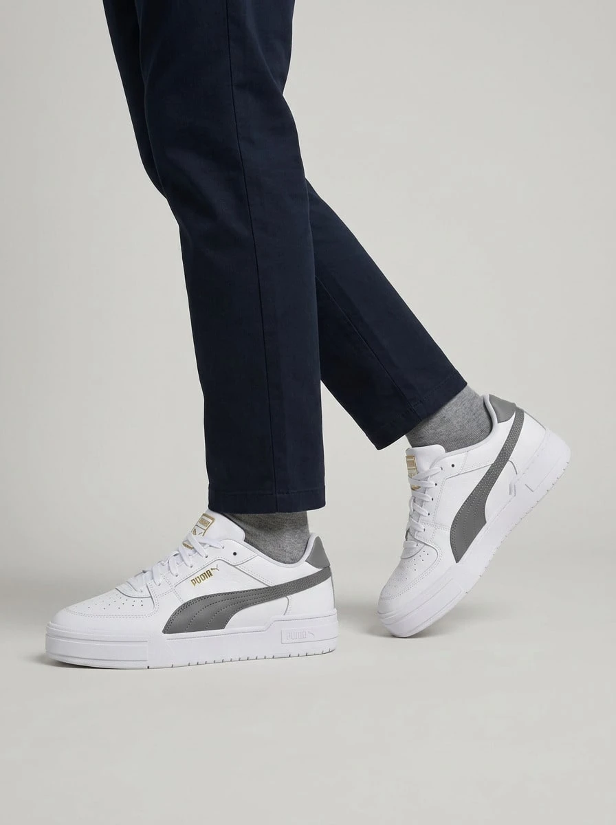 Puma SUEDE CLASSIC Men's Casual Athletic Shoes Sporty Responsive Durable Shopping Daily Weekend White 380190-46 - White Grey - Übersicht 1