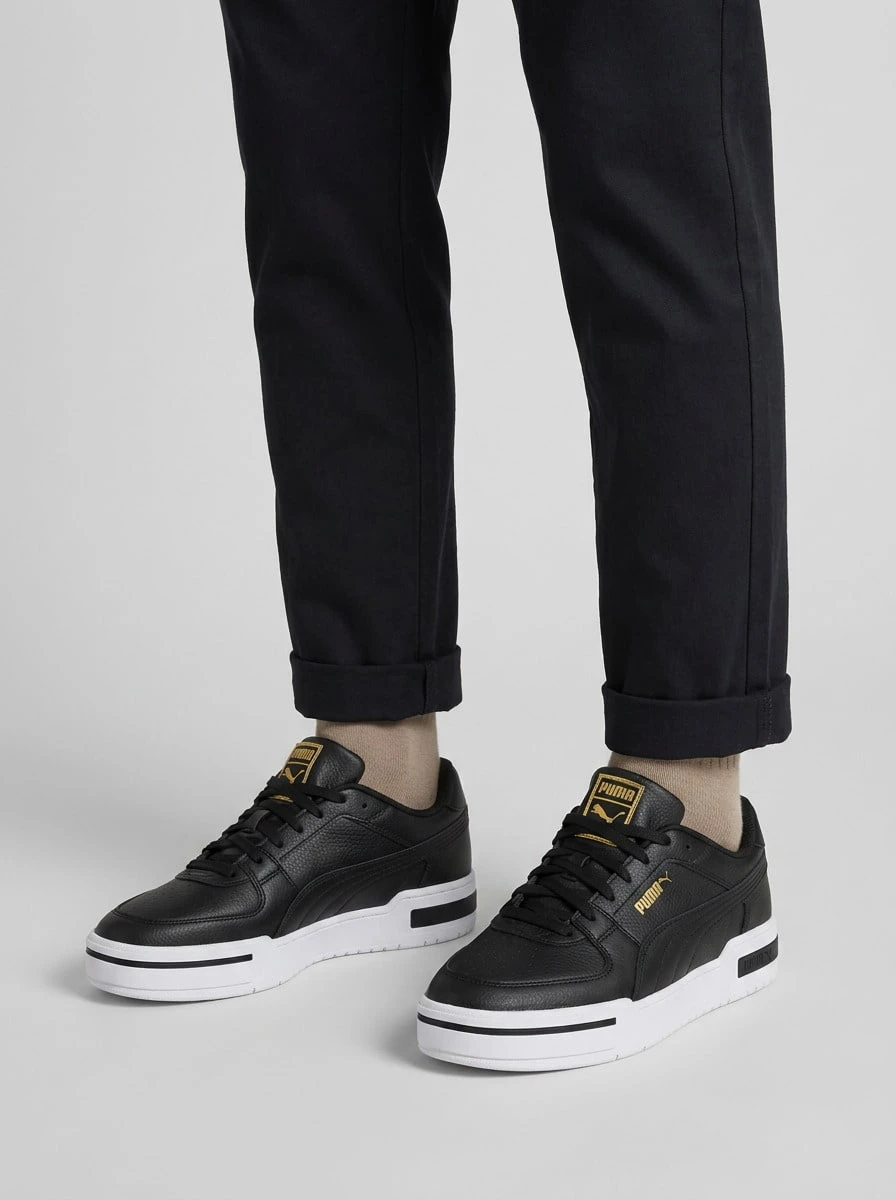Puma SUEDE CLASSIC Men's Casual Athletic Shoes Retro Comfortable Versatile Daily Shopping Casual Black 380190-51 - Black - View 1
