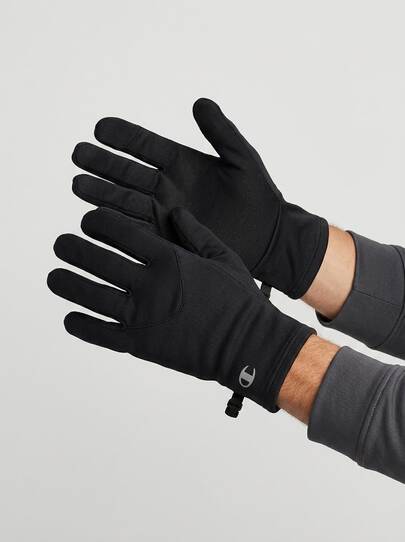 Champion Sports Gloves Warm Windproof Anti-Slip Winter Sports Daily Black 806199-KK001