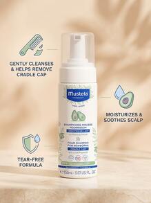 Mustela Foam Shampoo For Newborns 5.07oz/150ml – Foam Shampoo, Cradle Cap Care, For Newborns, Avocado Polyphenols, Suitable For Baby Bath Time - Multicolor - View 3