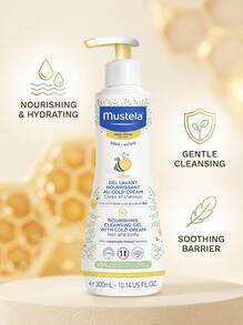Mustela Nourishing Cleansing Gel With Cold Cream 10.14oz/300ml – Baby Wash, Deep Hydrating, For Newborns, Gentle Scent, Cold Cream, Suitable For Daily Bath Time - Multicolor - View 3