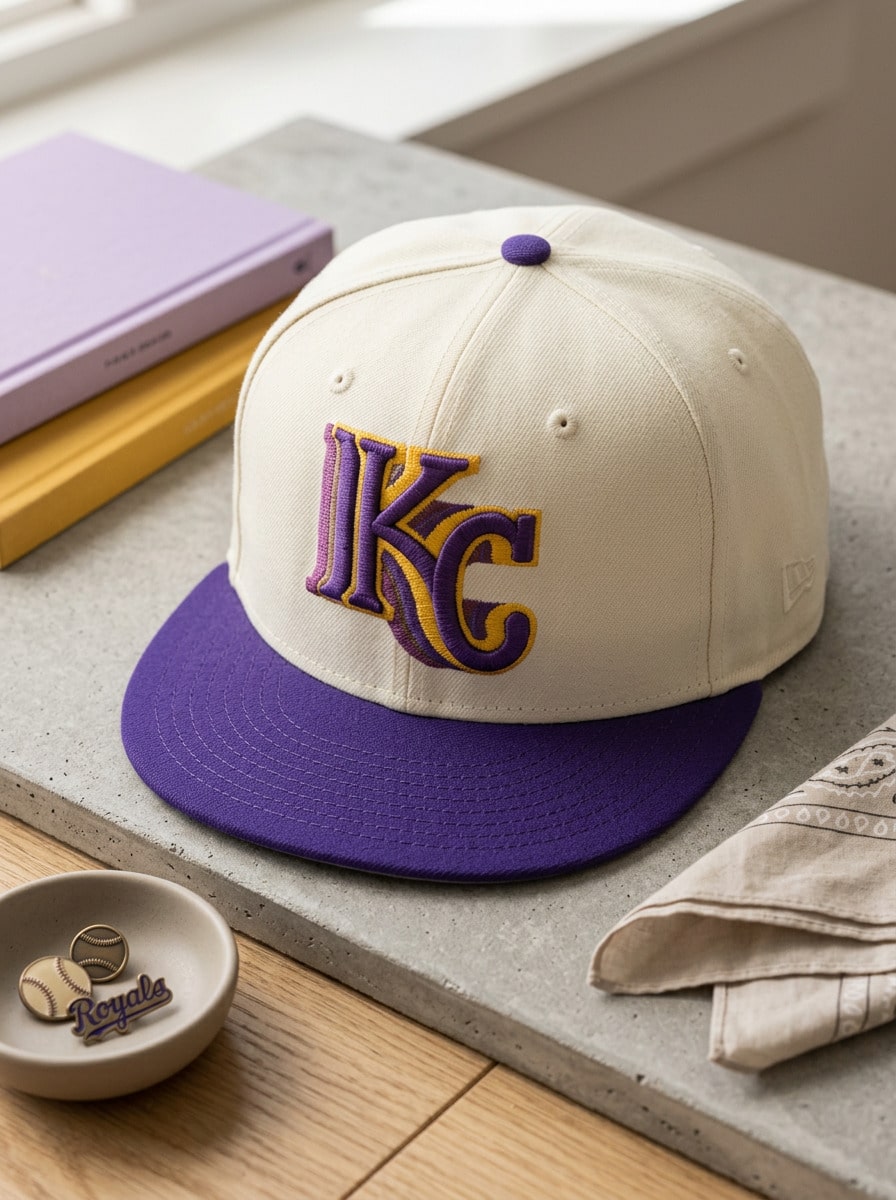 New Era Unisex Cap Breathable Comfortable Daily Sports Black H202551 - Beige/Purple/Gold - View 1