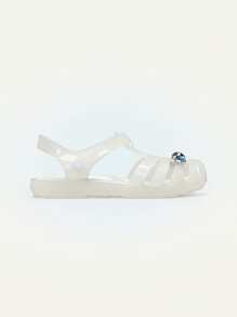 Crocs CLASSIC CLOG Kids' Clogs Flexible Cushioned Lightweight Daily Weekend Travel 208445-100 - White - View 2