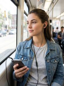 JBL Tune 110 In-Ear Headphones, Pure Bass Sound, Built-In Microphone,  Comfortable Fit, Black - Black - View 5