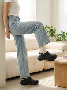 Crocs كلاسيكي كلوغ نساء بلون أسود 206302001 - الأسود - مشاهدة 4