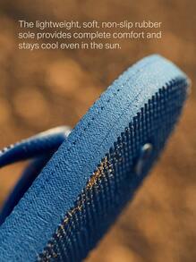 Havaianas نعال نسائية نحيفة باللون الأزرق الداكن - Brilliant Blue - مشاهدة 6