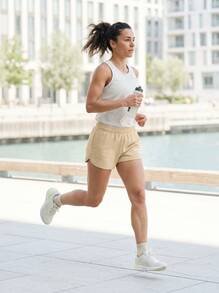 Puma Sports Shorts Classic Fit Stretchy Easy To Match Gym Daily Outdoor Brown 621441-84 - Brown - View 3