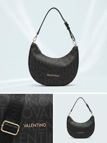 Valentino Bags حقيبة كروس بودي نسائية من ريجينا ري باللون الأسود - الأسود - مشاهدة 6
