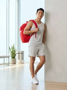 Nike Outdoor Lightweight Backpack Zippered Portable Lightweight Commuting Travel Casual Red DV0761-657 - Red - View 6