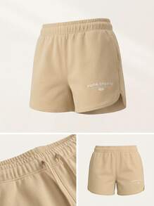 Puma Sports Shorts Classic Fit Stretchy Easy To Match Gym Daily Outdoor Brown 621441-84 - Brown - View 4