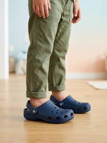 Crocs CLASSIC CLOG Kids' Clogs Comfortable Classic Durable Shopping Daily Weekend Navy 206990-410 - Navy - View 4
