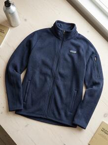 Patagonia Women's Outdoor Jackets Comfortable Stretchy Versatile Hiking Daily Training Blue 25543-NENA - Navy Blue - View 3