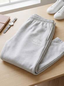Umbro Men's Outdoor Pants Easy To Match Soft Stretchy Weekend Training Daily Grey 66415U-263 - Grey - View 2